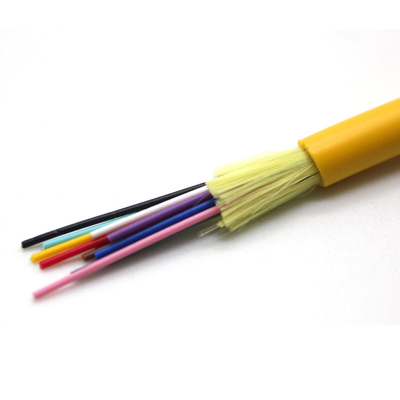 1 2 4 Core Multimode Fiber Optic Cable GJFJV Indoor Tight Buffer Fiber Optic Cable