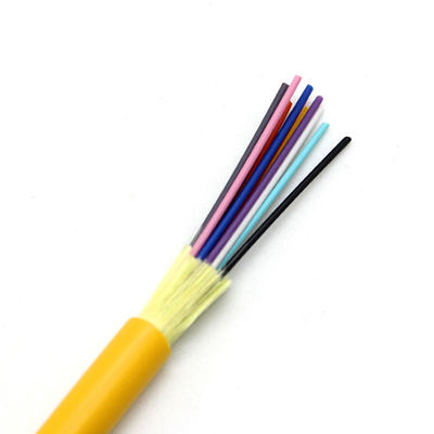 LSZH Indoor Fiber Optic Cable 12 Core For Horizontal Distribution