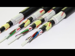 1KM 2KM 3KM درب ADSS کابل فیبر نوری لوز تیوب FRP 12 24 48 72 96 144 حالت تک هسته ای