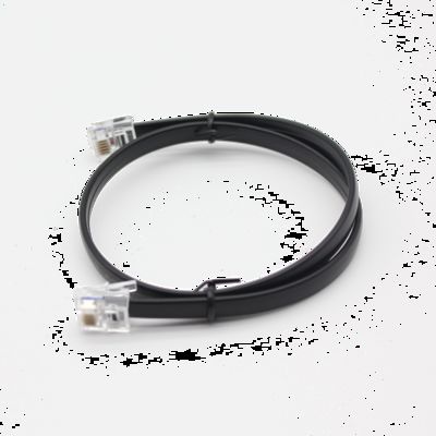 6 Core Flat Telephone Cable with 6P6C Crystal Head 6-core RJ12 Extension Cord Cable