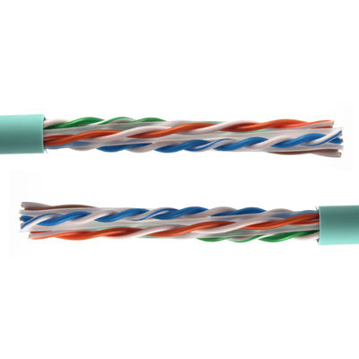 CAT6 Ethernet Cable with 6.2mm LSZH Jacket and Color-coded PE Insulation for CMR Rated Installations