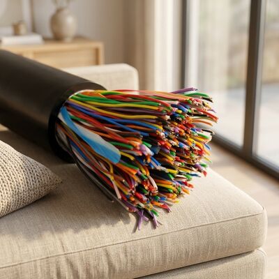 Cat3 UTP 16 Pair Telephone Cable 24AWG Pure Copper Indoor Outdoor Communication 
