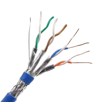 SFTP سفارشی FTP UTP کاناپر Cat6 Cat7 Cat8 کابل 24 Awg درب Cat6 کابل اترنت