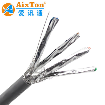 مواد عایق PE با کد رنگی Cat6a SFTP UTP LAN برای شبکه های داخلی با سرعت بالا
