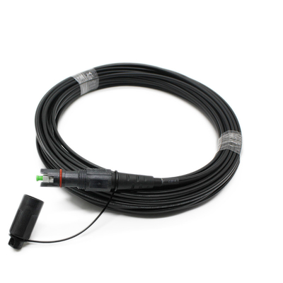 FC/APC OptiTap فابریک اتصال فیبر بیرونی سیم پیچ IP67 ضد آب Corning زنانه مینی SCAPC 1M 2M 3M 5M 3.0mm کابل زرد فیبر شمارش 2 LC