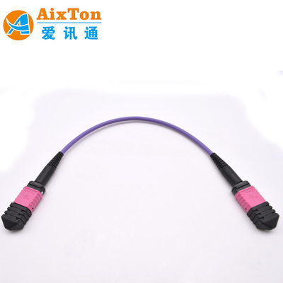 ویتنام تولید MM OM4 MTP / MPO 8 12 24 هسته کابل فیبر نوری سیم پیچ