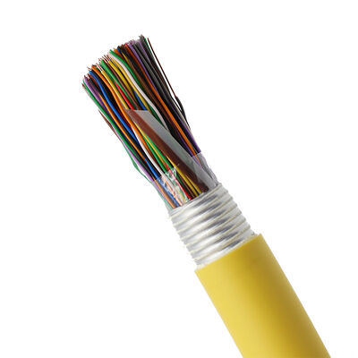 25 جفت 50 جفت 100 جفت کابل تلفن بیرونی CAT3 مسی 24AWG با روکش LSZH و نوار آلومینیومی ضد رطوبت