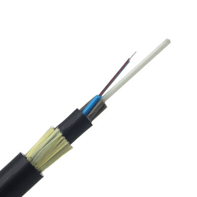 ADSS Outdoor double Sheath 24 48 96 144 of Aramid Yarn Strength Aerial Fiber Cable ADSS with PE/AT Jacket