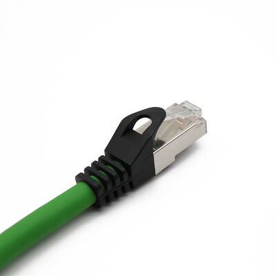 IP67 M12 X-Code Male to RJ45 Plug Shielded Industrial Ethernet Cable Cat5e PUR 4X2X26AWG