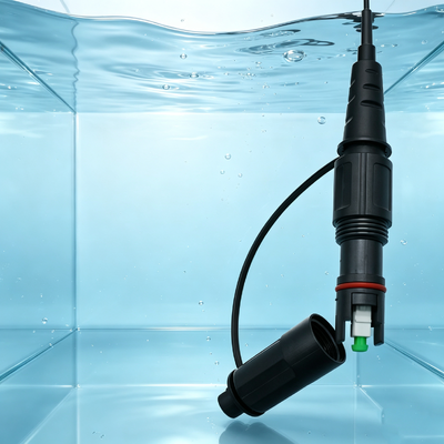 IP68 ضد آب Corning زنانه مینی SCAPC 1M 2M 3M 5M OptiTap درب فیبر کانکتور پیچ سیم