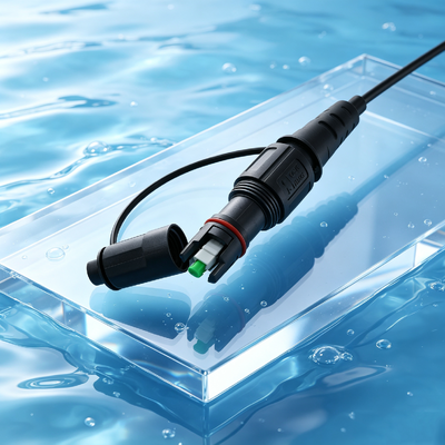 کانکتور کابل پیش متصل شده کورنینگ RRU BBU Fullaxs Flat Drop Cable Round Cable Waterproof Patch Cord Pigtail