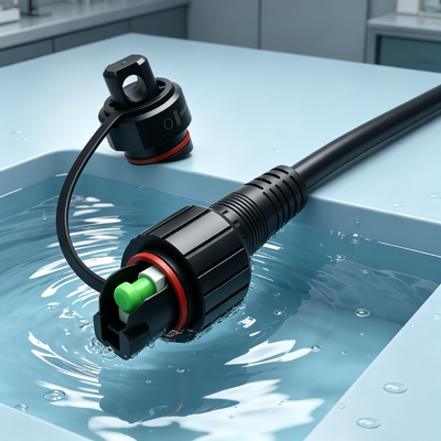 SC APC Connector Corning Pre Connectorized Cable Connector RRU BBU Fullaxs کابل قطره صاف کابل گرد سیم پنبه ای