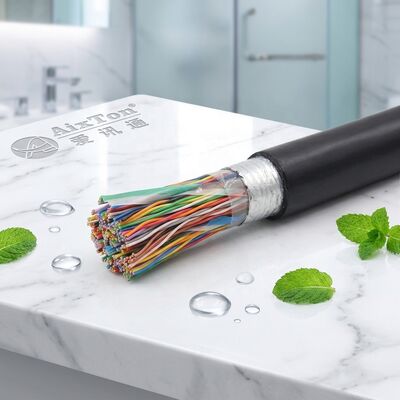 کابل تلفن مسی جامد CAT3 10-200 جفت کابل صوتی چند جفتی عایق PVC/LSZH بدون شیلد